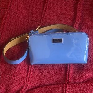 Kate Spade Glossy Blue Crossbody Bag NWOT